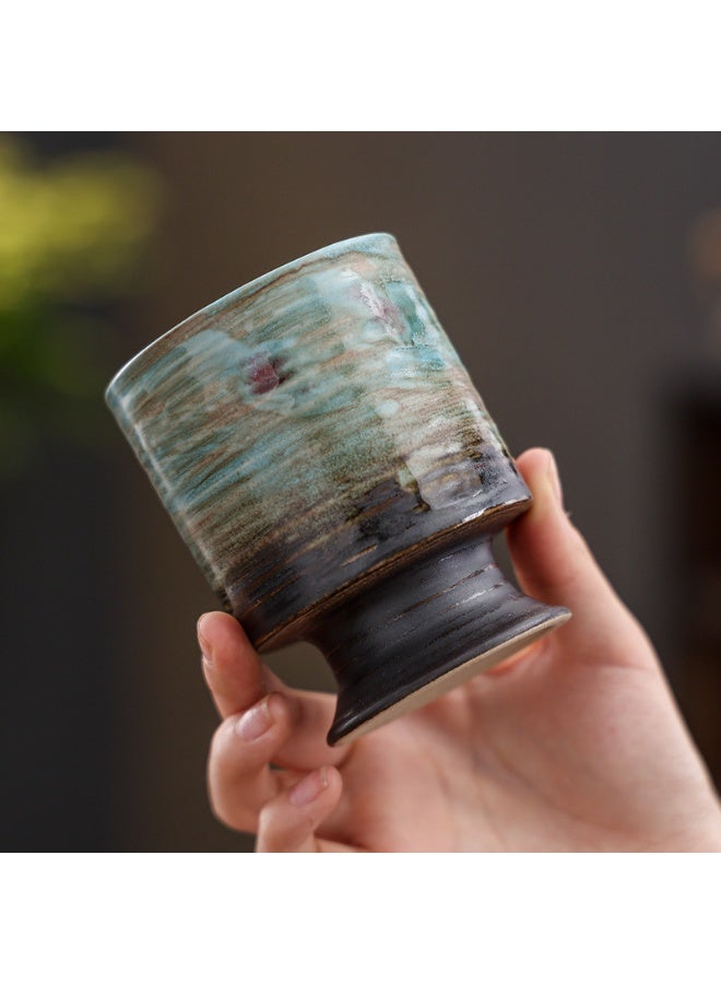 Clink Vintage Style Coffee Cup Creative Japanese Style High-foot Tea Cup Office Home Mug - Image 5